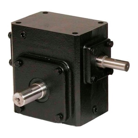 Worldwide Electric Worldwide HdRS175-10/1-L Cast Iron Right Angle Worm Gear Reducer 10:1 Ratio HdRS175-10/1-L